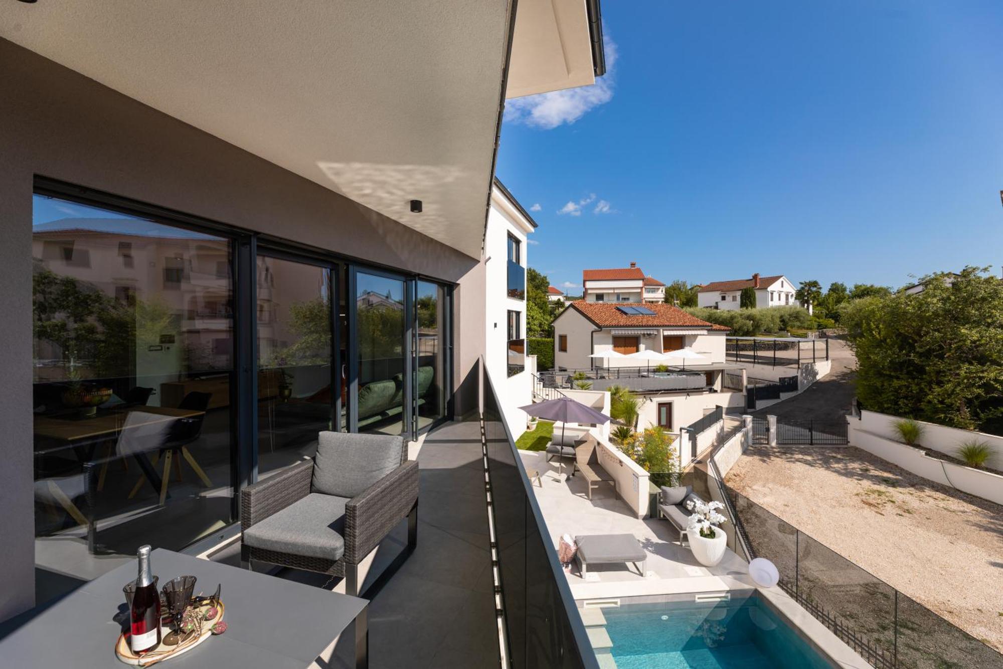Villa Aurea Apartments Malinska De Luxe エクステリア 写真