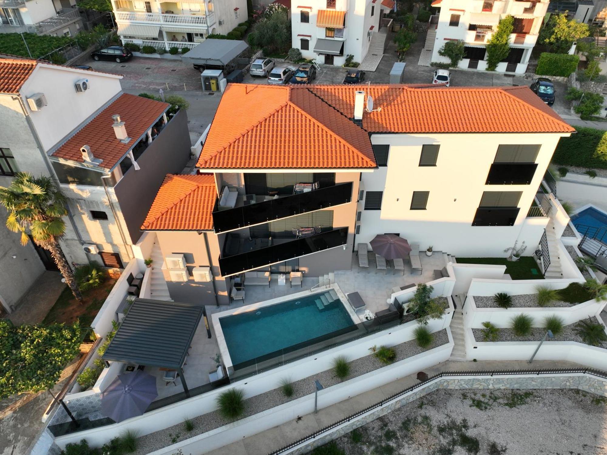 Villa Aurea Apartments Malinska De Luxe エクステリア 写真